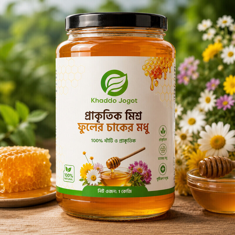 প্রাকৃতিক মিশ্র ফুলের মধু-1KG