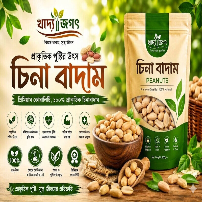 China nat চিনা বাদাম-৫০০ গ্রাম
