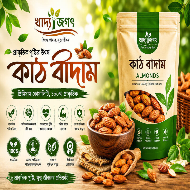Cut nat কাঠ বাদাম-500 G